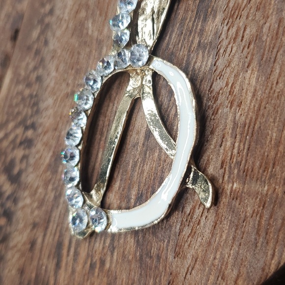 Secretary glasses crystal encrusted trendy pendant - Picture 3 of 3